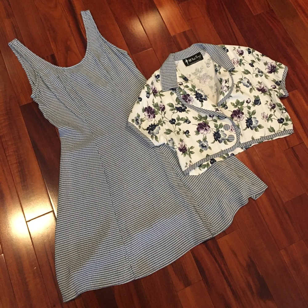 Flair dress with coordinating jacket